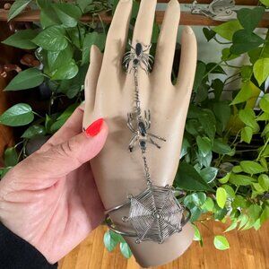 Mexican Spider Bracelet Ring Shackle Alpaca